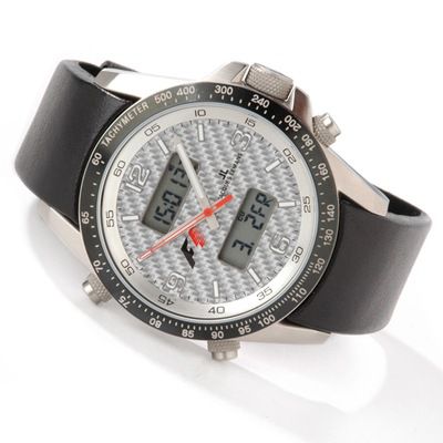 Jacques Lemans Men's Formula One Stainless Steel Caron Fiber Bracelet Watch
