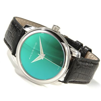 Android Men's Phantom Swiss 3 Stainless Steel Alligator Strap