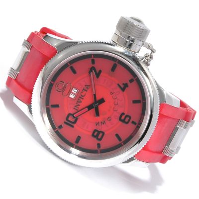 Invicta Mens Quinotaur Extreme Grand Russian Diver Stainless Steel Rubber Strap Watch