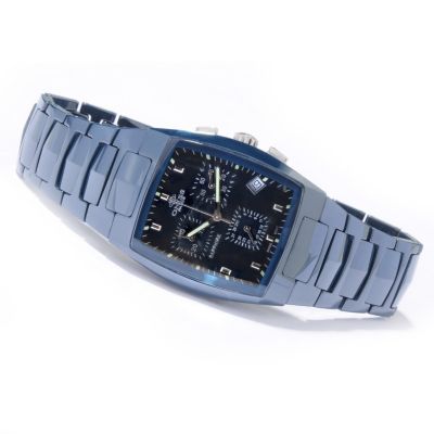 Oniss Men's Oasis Chronograph Stainless Steel Ceramic Bracelet Watch