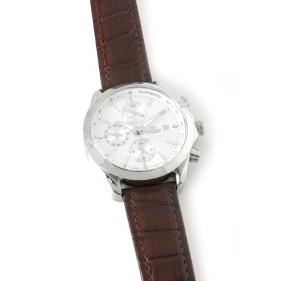 Philip Mens Blaze Automatic Chronograph Leather Strap Watch