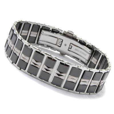 Croton Ceramic / Tungsten / Stainless Steel 8.5" Bracelet