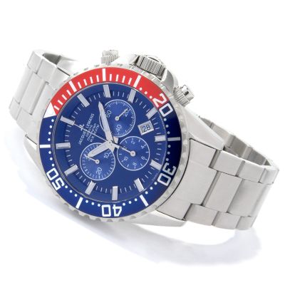 Jacques Lemans Men's Geneve Tempora Diver Chronograph Stainless Steel Watch
