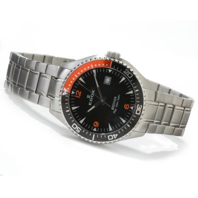 Edox Men's Diver Stainless Steel Watch