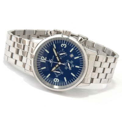 Adee Kaye Men's Voyager Chronograph Stainless Steel Watch