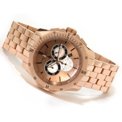 J174598 - Chase-Durer Men's Crossfire Chronograph Stainless Steel Watch