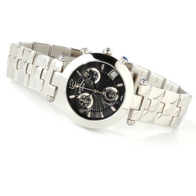 Lucien Piccard Womens Passione Chrono Stainless Steel Watch