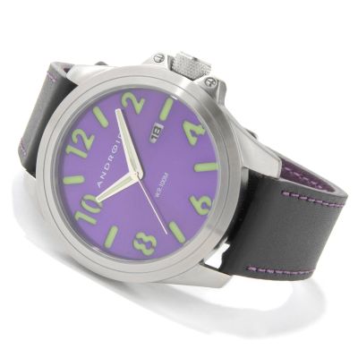 Android Men's Decoy Leather Strap Watch