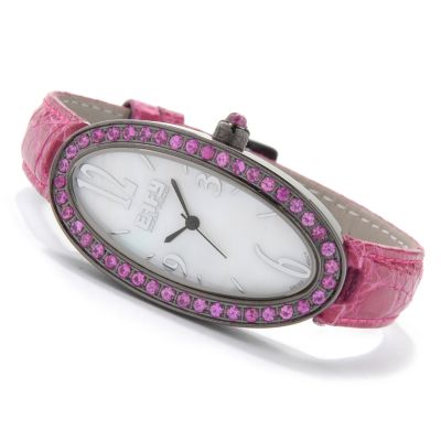 Effy Women's Liberty Crocodile Strap Watch