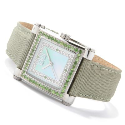 Effy Women's Park Avenue 1.72ct Gemstone & Diamond Satin Grosgrain Watch