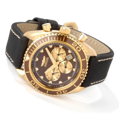 Invicta Men's Pro Diver Chronograph Techno Fiber Strap Watch