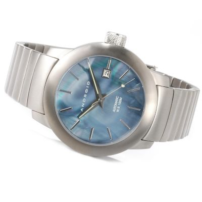 Android Men's Concept TI Automatic Mother-of-Pearl Titanium Bracelet Watch