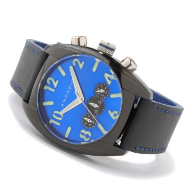 J175523 - Android Men's Decoy Chronograph Stainless Steel Leather Strap Watch