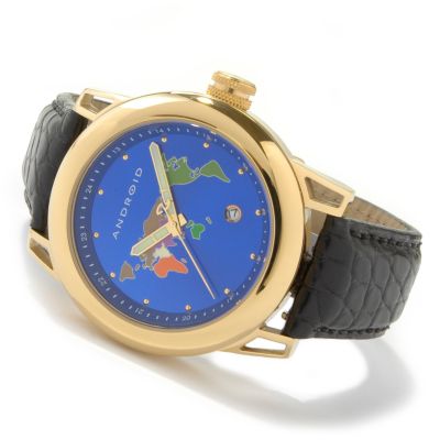 Android Men's Continental Automatic Alligator Strap Watch