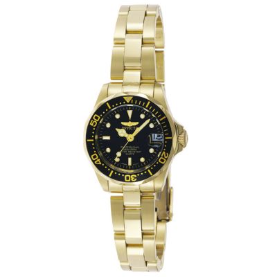 Invicta Women's Mini Pro Diver Quartz Gold-tone Stainless Steel Watch