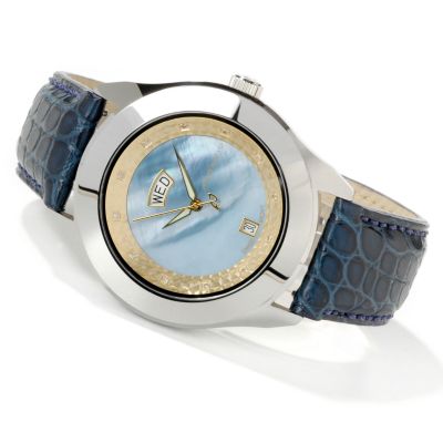 Android Men's or Women's Diamond Virtuoso Tungsten Alligator Strap Watch