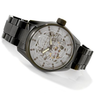 J176244 - Android Men's Ninja Skeleton 2 Automatic Black Ionic Plated Stainless Steel Watch