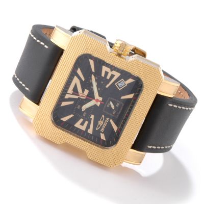 Invicta Men's Speedway Vasuki Swiss Quartz Chronograph Leather Strap Watch