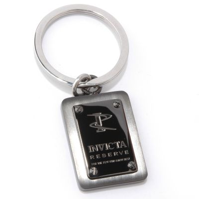 Invicta Reserve Elements Black Stainless Steel Key Chain