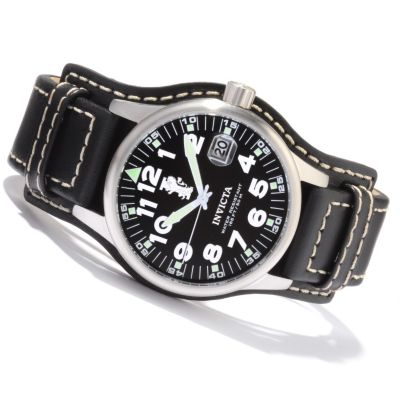 J176500 - Invicta Men's I Force Military Lagarto Style Leather Strap Watch
