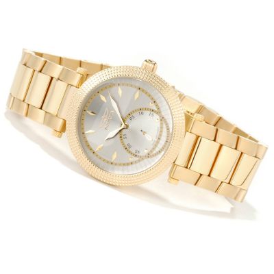 Invicta Women's Elegant Angel Swiss Quartz Sunray DIal Stainless Steel Watch