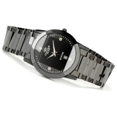 Oniss Men's or Women's Paley Swiss Quartz G2 Ceramic & Stainless Steel Watch