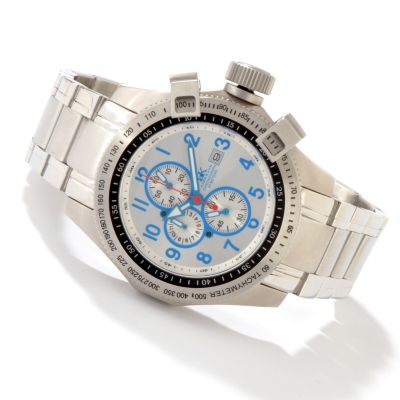 J176767 - Adee Kaye Men's Gardian Chronograph Stainless Steel Watch
