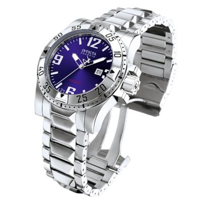 Invicta Reserve Men's Excursion Swiss Quartz Silver-tone Stainless Steel Watch