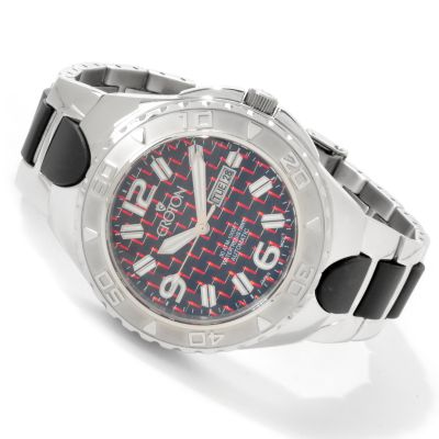 J176824 - Croton Men's Super C Sport Automatic Rubber & Stainless Steel Bracelet Watch