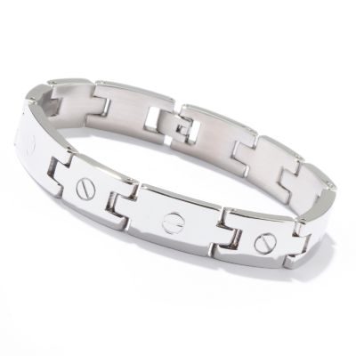 J177011 - Invicta Elements Stainless Steel 8.5" Highly Polished Men's Bracelet