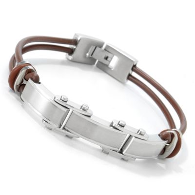 J177018 - Invicta Elements Rubber & Stainless Steel 8.5" Men's Bracelet