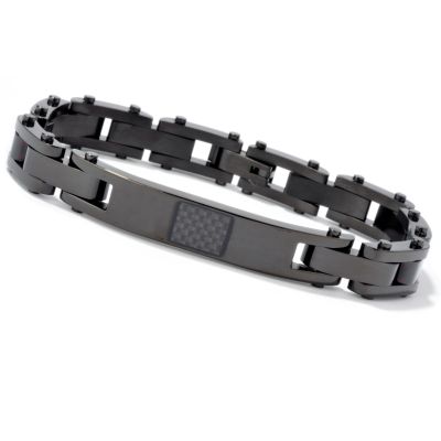 J177020 - Invicta Elements Stainless Steel / Black Ionic Plating 8.5" Men's Bracelet