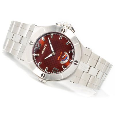 Renato Men's Wilde-Beast Automatic Power Reserve Stainless Steel Watch