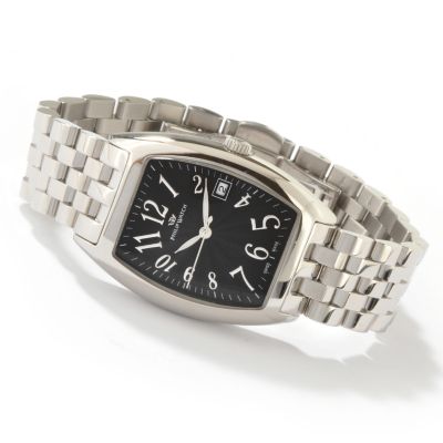 Philip Men's Panama Swiss Quartz Three-Hand Stainless Steel Bracelet Watch