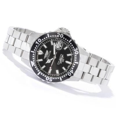 Invicta Men's Pro Diver Automatic Black Sunray Dial Silver-tone Watch