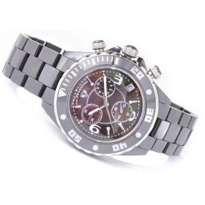J177486 - Swiss Legend Men's Karamica Chronograph Ceramic Bracelet Watch