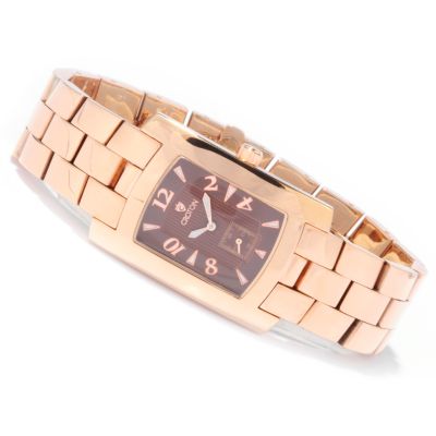J177582 - Croton Men's Swiss Quartz Movement Seconds Sub-dial Stainless Steel Bracelet Watch