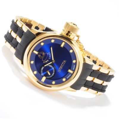 Invicta Men's Russian Diver Swiss Mechanical Gold-tone Bracelet Watch