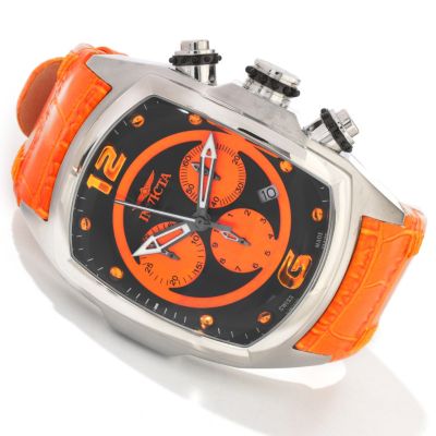 J177659 - Invicta Men's Lupah Revolution Swiss Quartz Bandeira Leather Strap Watch