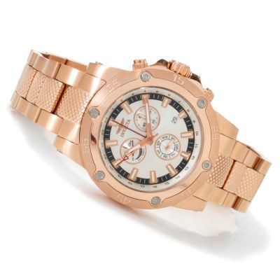 Invicta Men's Sport Swiss Quartz GMT 18K Rose-Gold Plated Watch