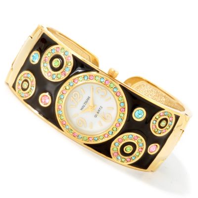 J177686 - Waltham Women's Quartz Multicolor Crystal Accent Cuff Watch