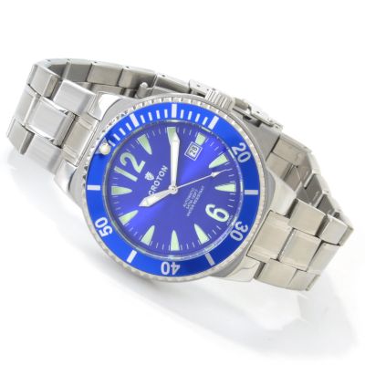 Croton Men's Automatic Silver-tone Stainless Steel Bracelet Watch