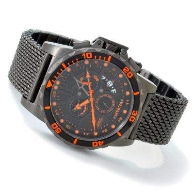 Invicta Men's Corduba Swiss Quartz GMT/Alarm Mesh Bracelet Watch