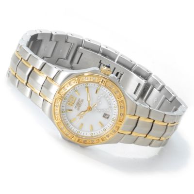 Invicta Women's Classique Heart Mother-of-Pearl Dial Two-tone Watch