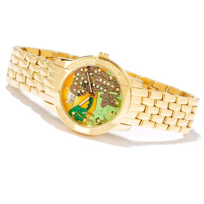 Invicta Women's Classique Safari Swiss Quartz Gold-tone Watch