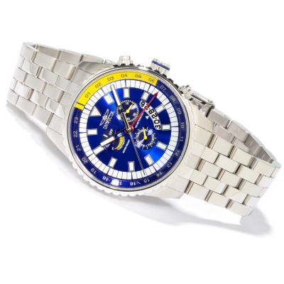 J177790 - Invicta Men's Ocean Quest Swiss Quartz GMT Stainless Steel Bracelet Watch