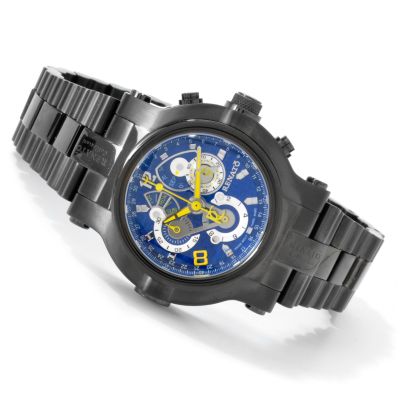 Renato Men's Beast Chronograph Black Ionic Plated Stainless Steel Watch