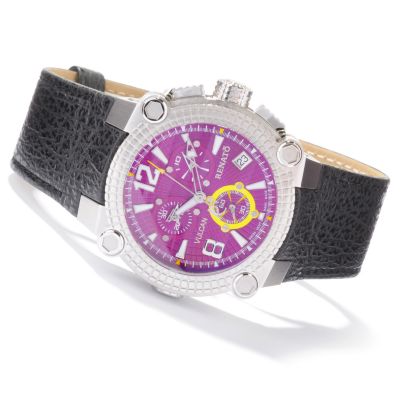 J178068 - Renato Men's Vulcan Swiss Chronograph Shark Skin Strap Watch