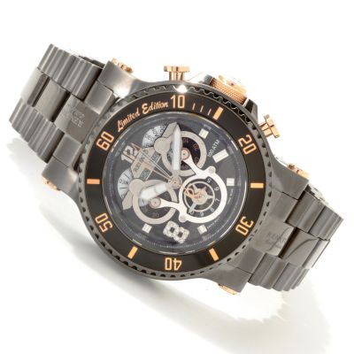 J178086 - Renato Men's T-Rex Gunmetal Stainless Steel Swiss Chronograph Diver Watch