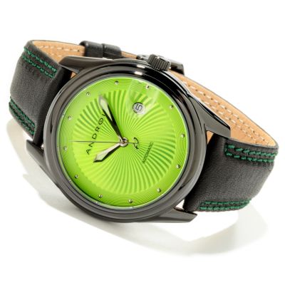 J178094 - Android Men's Tattooed Banker Automatic Leather Strap Watch